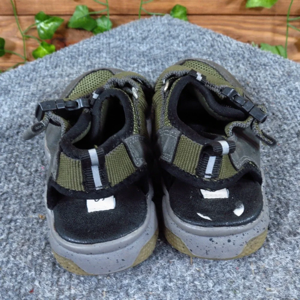 Steve Madden TBlast Toddler Boys Size‎ 7 Green Gray Sport Sandals Casual